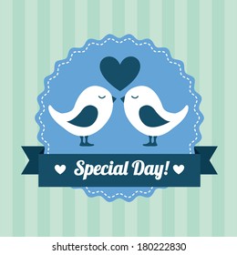 love design over  lineal  background vector illustration  