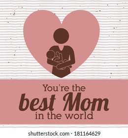 love design over lineal background vector illustration  
