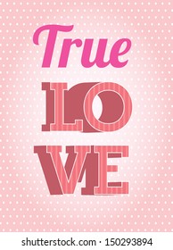 love design over pink background vector illustration 