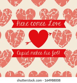 love design over  pink background vector illustration 