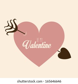 love design over pink background vector illustration 