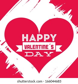 love design over pink  background vector illustration 