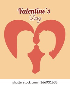 love design over  pink  background vector illustration 