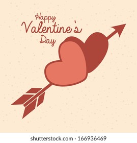 love design over  pink  background vector illustration 