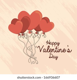 love design over  pink  background vector illustration 