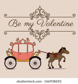 love design over  pink  background vector illustration 