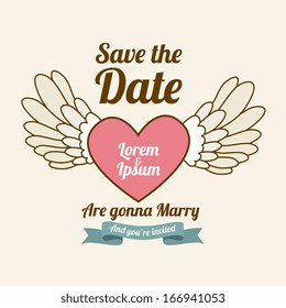 love design over  pink  background vector illustration 