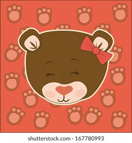 love design over   pink background vector illustration  