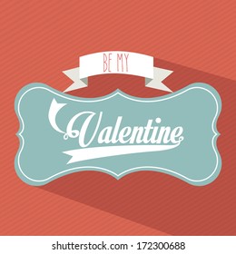 love design over pink  background vector illustration   