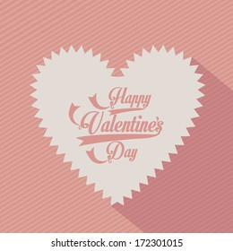 love design over pink  background vector illustration  