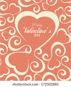 love design over  pink background vector illustration  