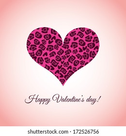 love design over pink  background vector illustration  