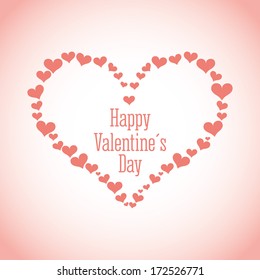 love design over pink  background vector illustration  