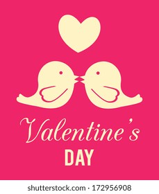 love design over  pink background vector illustration  