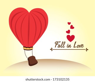love design over pink  background vector illustration  
