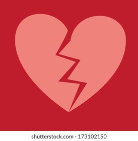 love design over pink  background vector illustration  