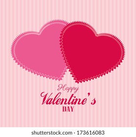 love design over  pink background vector illustration  