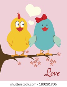 love design over pink background vector illustration