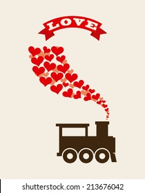 love design over pink background vector illustration 