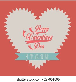 Love design over pink background, vector illustration