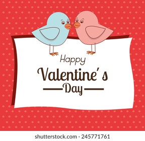 Love design over pink background, vector illustration.