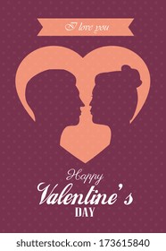 love design over purple background vector illustration  
