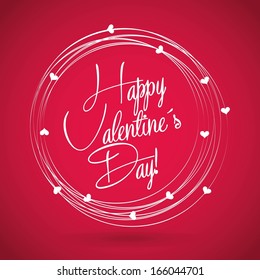 love design over red  background vector illustration 