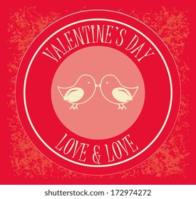 love design over  red  background vector illustration  
