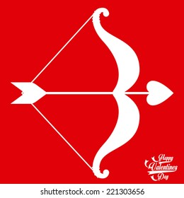 Love design over red background, vector illustration