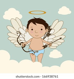 love design over  sky  background vector illustration 