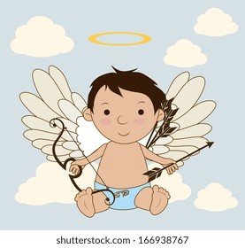 love design over  sky  background vector illustration 