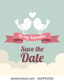 love design over sky   background vector illustration  