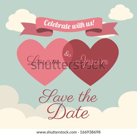 love design over  sky  background vector illustration 