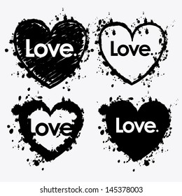 love design over white background vector illustration