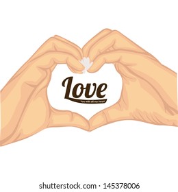 love design over white background vector illustration