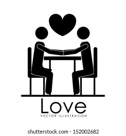love design over white background vector illustration 