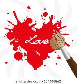 love design over white background vector illustration