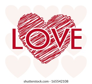 love design over white  background vector illustration 