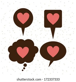 love design over  white  background vector illustration  