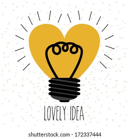 love design over  white  background vector illustration  