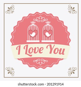 love design over white  background vector illustration