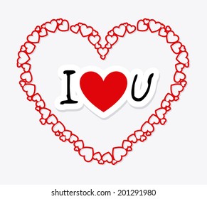 love design over  white background vector illustration