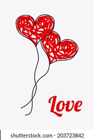 love design over white background vector illustration