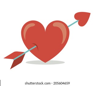Love design over white background, vector illustration