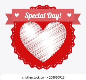 love design over white background vector illustration