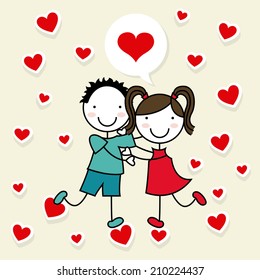 love design over white background vector illustration