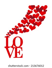 love design over white background vector illustration 