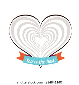 love design over white  background vector illustration 