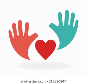 Love design over white background, vector illustration
