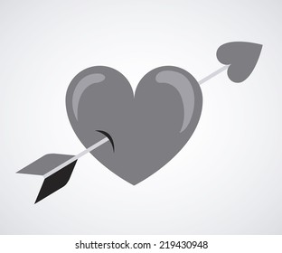 Love design over white background, vector illustration